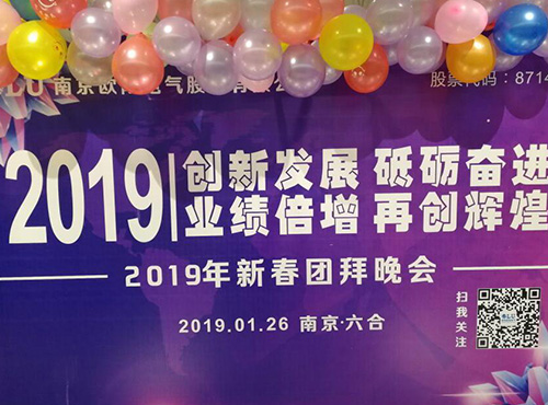 南京歐陸電氣2018年度總結(jié)表彰會暨2019年迎新春聯(lián)歡會圓滿結(jié)束